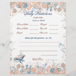 Under Sea Watercolor Baby Shower Reklamblad