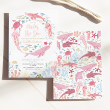 Under Sea Whale Girl Baby Shower
