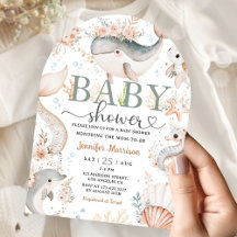Under sjöbabyduschen fångade Boho Ocean Girl