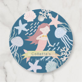 Under Sjöjungfrun Havsflottans favoritmärke för bl Gåvor Etiketter