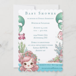 Under Sjöjungfrun Party Inbjudningar