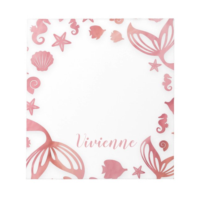 Under Sjöjungfrun Sea Anteckningsblock (Framsida)