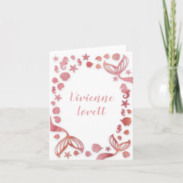 Under Sjöjungfrun Sea Anteckningskort