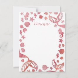 Under Sjöjungfrun Sea Anteckningskort