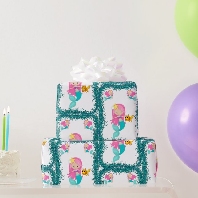 Under Sjöjungfrun Sea Presentpapper (Festgåvor)