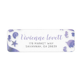 Under Sjöjungfrun Sea Returadress Etikett