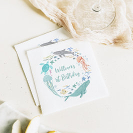 Under sjön 1:a födelsedag pappersservett