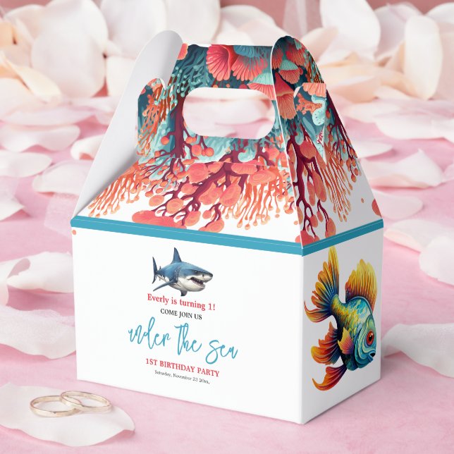 Under sjön 1:a födelsedagen Party Presentaskar (Bröllop)