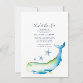 Under sjön 3:e födelsedagen Party Inbjudningar