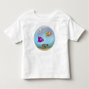 Under sjön - Fiskskorgsdesign - Kids T-Shirt