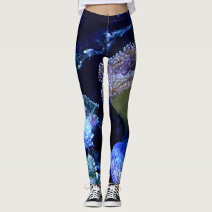 Under sjön i blått och lila leggings