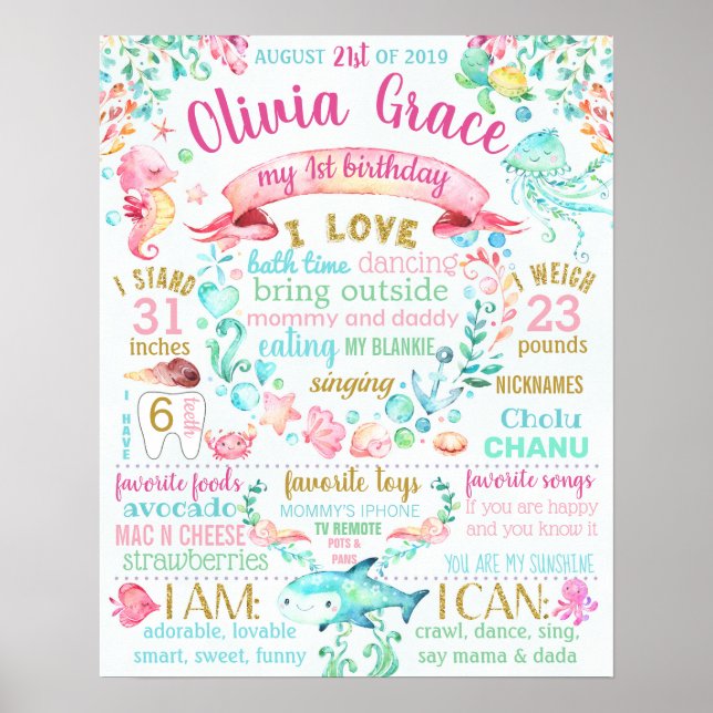 Under sjöns första födelsedagsfest poster (Framsidan)