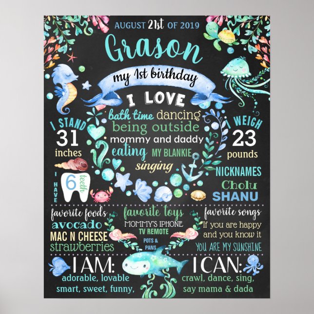 Under sjöns första födelsedagsfest poster (Framsidan)