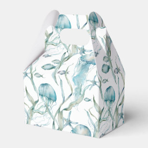 Under sjöns jellyfish Favor Boxes Presentaskar