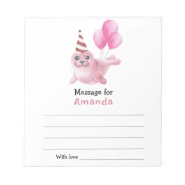 Under sjösälsmeddelandet om födelsedag anteckningsblock