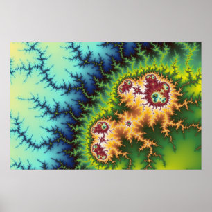 Under skogen - Fractalaffisch Poster