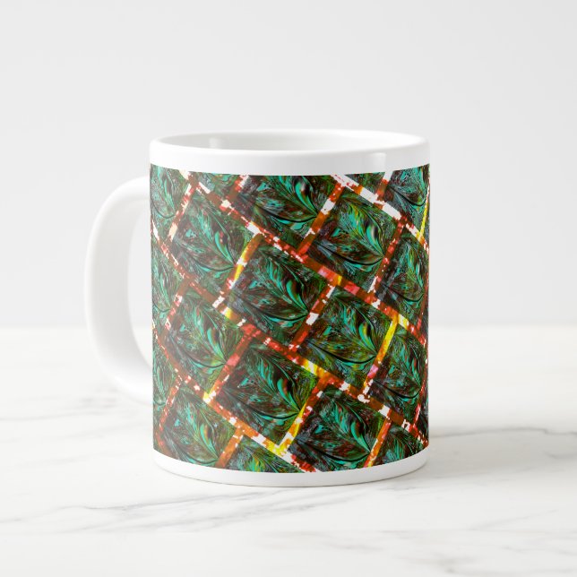 Under smutsig och rostfri grilla jumbo mugg (Framsida vänster)