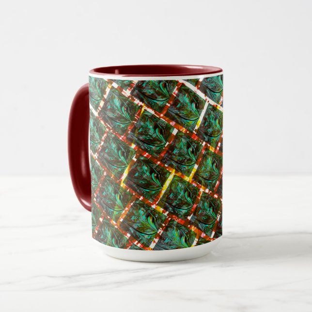 Under smutsig och rostfri grilla mugg (Framsida vänster)