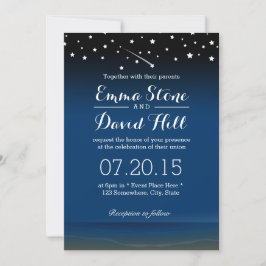 Under Stars Beach Wedding Inbjudningar