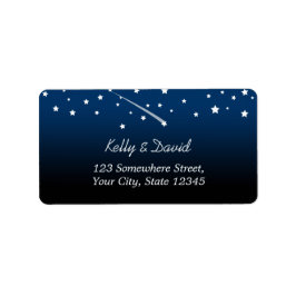 Under Stars Bröllop-Returetiketterna Adressetikett