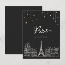 Under Stars i Paris Inbjudningar
