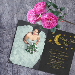 Under Stars Quinceañera Inbjudningar