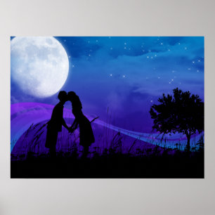 Under Stars - Romantiskt par Poster