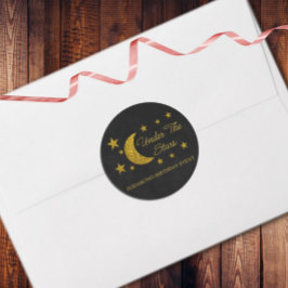 Under stjärnans födelsedag runt klistermärke