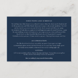 Under stjärnornas konstblå lila bröllop detaljer tilläggskort