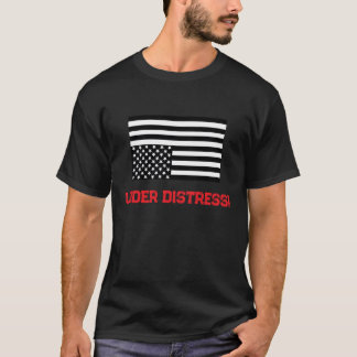 "Under stress" t-shirt med Flagga uppåt och nedåt