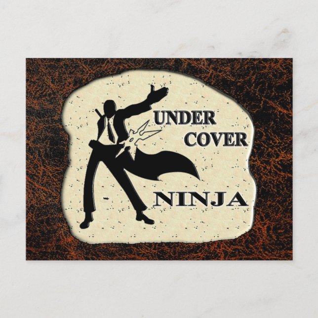 UNDER TÄCKA NINJA VYKORT (Framsida)