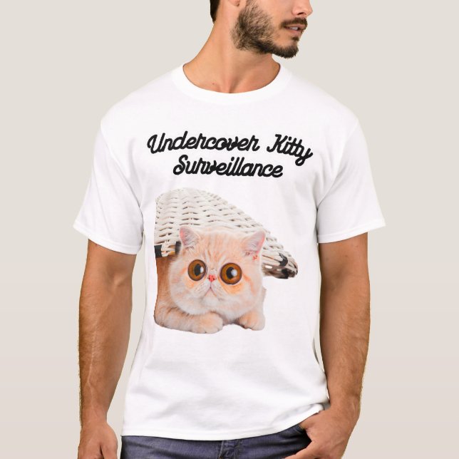 Under täckmantel kattunge T-Shirt (Framsida)