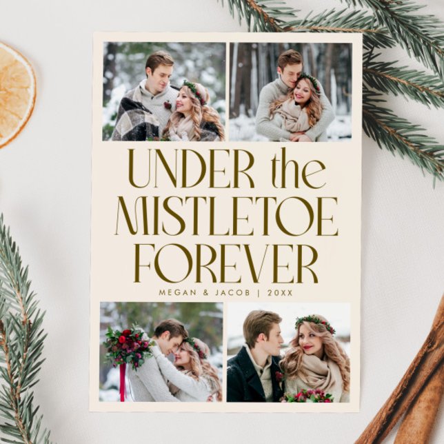 Under the Mistletoe Forever Cream Foto  Julkort (Skapare uppladdad)