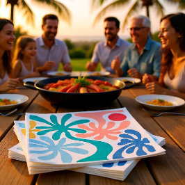 Under the Palms Tropiska Familjesammanträffanden Pappersservett