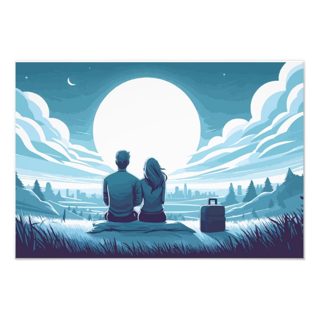 under the same moon fototryck (Framsidan)