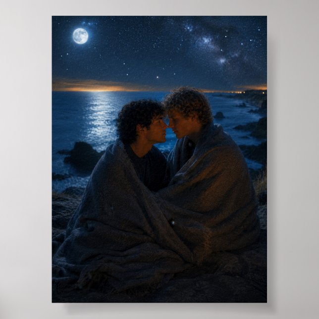 Under the Same Moon | Gay Art Project Poster (Framsidan)