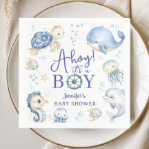 Under The Sea Ahoy It's A Boy Havsbarnkalas