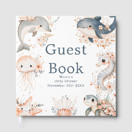 Under The Sea Animals Baby Shower Gästböcker