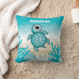 Under the Sea Baby Havssköldpadda Kastkudde Kudde