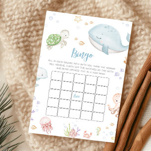 Under The Sea Baby Shower Bingo Spel