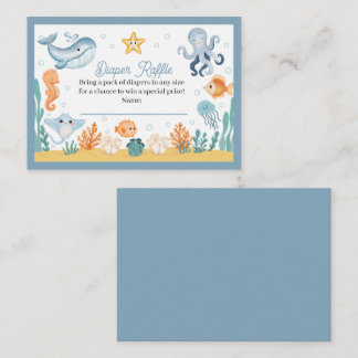 Under the Sea Baby Shower Inkluderingkort Tilläggskort