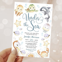 Under The Sea Baby Shower Ocean Könsneutral