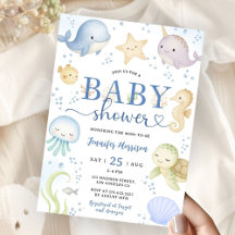 Under The Sea Baby Shower Pojke Ocean