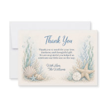Under the Sea Baby Shower Tackkort