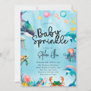 Under the Sea Baby Sprinkle Inbjudningar