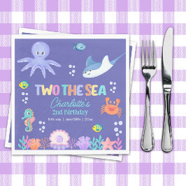 Under the Sea Birthday – TWO the SEA Girl Theme Pappersservett