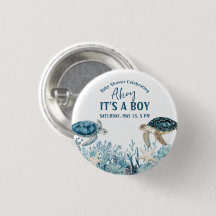 Under the Sea Blue Ahoy It's a Boy Baby Shower