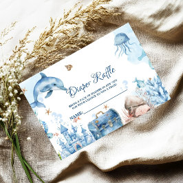 Under the sea Diaper Raffle Request Card Tilläggskort