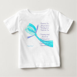 Under the Sea fiskstjärt T-shirt med dikt