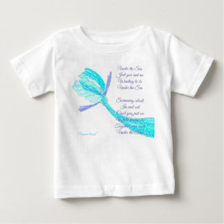 Under the Sea fiskstjärt T-shirt med dikt
